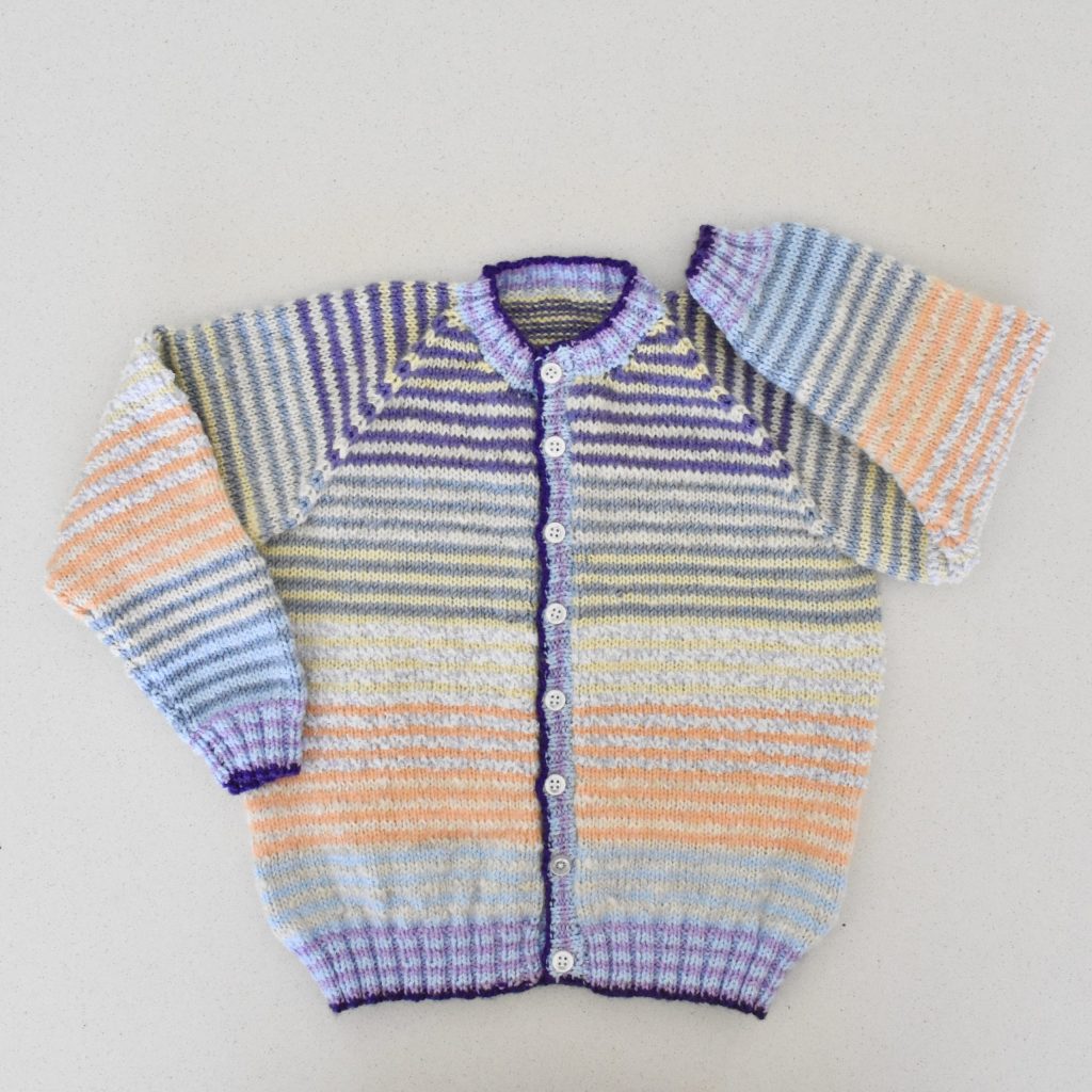 another little scrappy cardigan